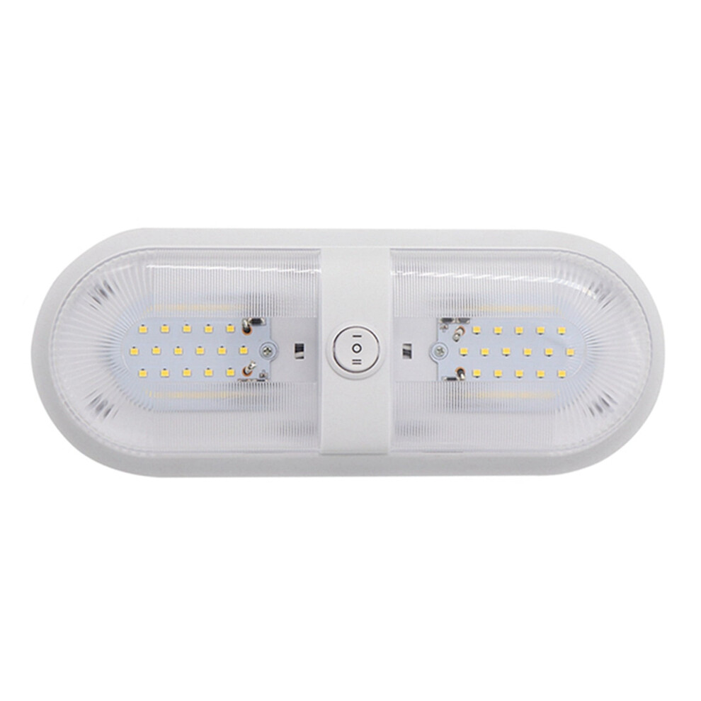 12V 24/48 Led Dome Ceiling Lamp With Switch Caravan Accessories For Rv Marine Boat Yacht Camping Car Motorhome Trailer,Easy To Install Light 9327961504509