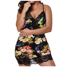 Lingerie set voor dames in grote maten, jurkje, babydoll 2025, Valentijnsdag, sexy kanten lingerie, nachtkleding, ondergoed, intiem, eendelig