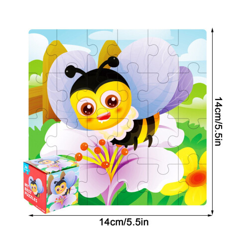 Puzzle Montessori per bambini dai 3 ai 5 anni, set da 24 pezzi 2