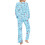 Set pigiama da donna in cotone a maniche lunghe, due pezzi con tasche. 3