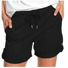Pantalones cortos VERUGU para mujer, moda de verano, pantalones lisos, casuales, pierna recta, holgados, cintura elástica, lazo, con cordones y
