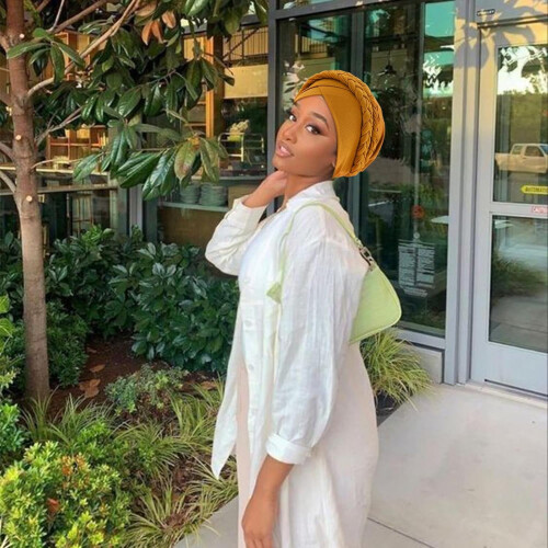 Αφρικανικά γυναικεία τουρμπάνι καπέλα Beanie Twist Headscaping Προδεμένο διπλό στριμμένο 1