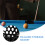 2PCS Pool Table Pockets Billiard Net Basket Plastic Storage Holder for Pool Table Side Basket Accessories 6
