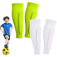 Shin Defender Leggbeskyttere Kids2Pair, Shindefender Leggbeskyttere Fotball, med bikakebeskyttere, for fotball Barn Ungdom Voksen