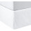 Jupe de lit plissée blanche éclatante – Taille standard 1