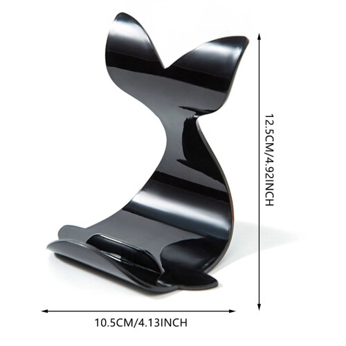 Supporto per telefono a forma di balena – Plastica PS, portatile e stabile, 2