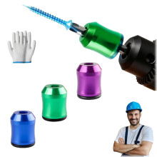 Soporte magnético fuerte para tornillos de taladro, 1/4" (6,35 mm), soporte extraíble para puntas hexagonales y eléctricas.