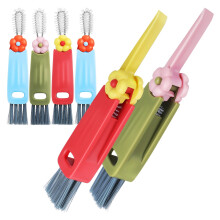 Spazzola 3 in 1 per la pulizia dei coperchi delle tazze, ideale per uso domestico, versatile, multicolore, realizzata in materiale PP, robusta e