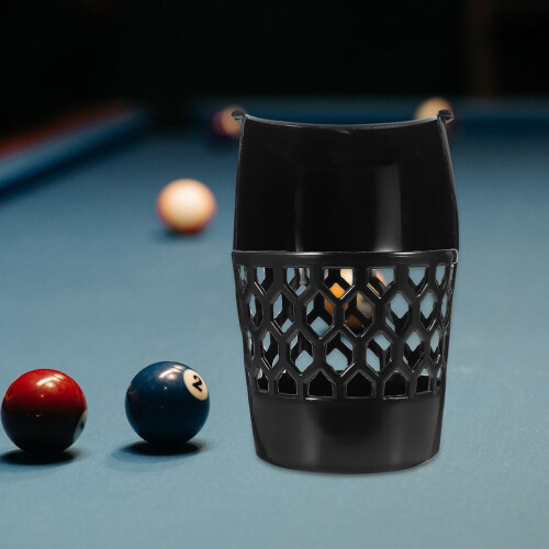 2PCS Pool Table Pockets Billiard Net Basket Plastic Storage Holder for Pool Table Side Basket Accessories 2