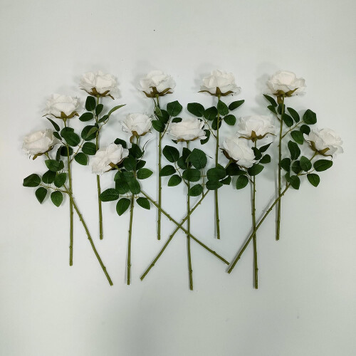 Black Artificial Roses – 12 pcs, 10 cm diameter 2