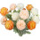 Silk Peony Roses Single Stem 6 pcs 1