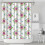 Αδιάβροχη κουρτίνα ντους με floral εκτύπωση 72" x 84" 1