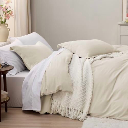 Parure de lit Queen 3 pièces – Microfibre de polyester douce 2