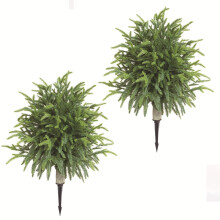 Lot de 2 boules de buis artificiel avec tuteurs