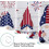 Patriottisch kabouter douchegordijn 72x72 inch waterdicht polyester 3