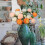 Silk Peony Roses Single Stem 6 pcs 4