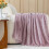 Light Purple Flannel Fleece Throw Blanket 3