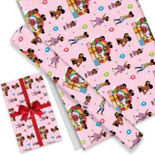 One-Piece Gift Wrapping Paper Kraft Paper Wrapping Paper Sheets Pack for Birthday, One-Piece Party Decoration