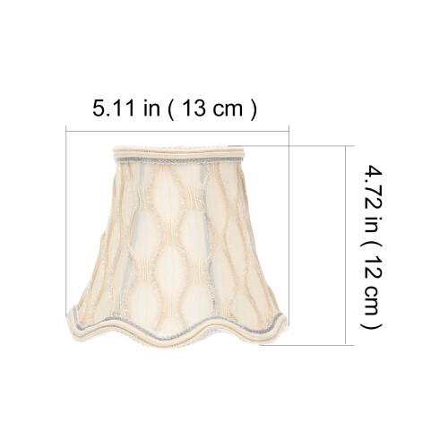 Υφασμάτινο Αμπαζούρ E14/E27Light Vintage Αμπαζούρ Κάλυμμα Επιτοίχιου Φωτιστικού με Κλιπ 2