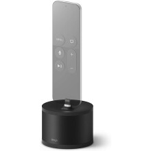 D Stand Charging Station Compatible with Apple Devices – Aluminum Dock for Apple TV Remote, iPhone & More (Black, Cable Required)