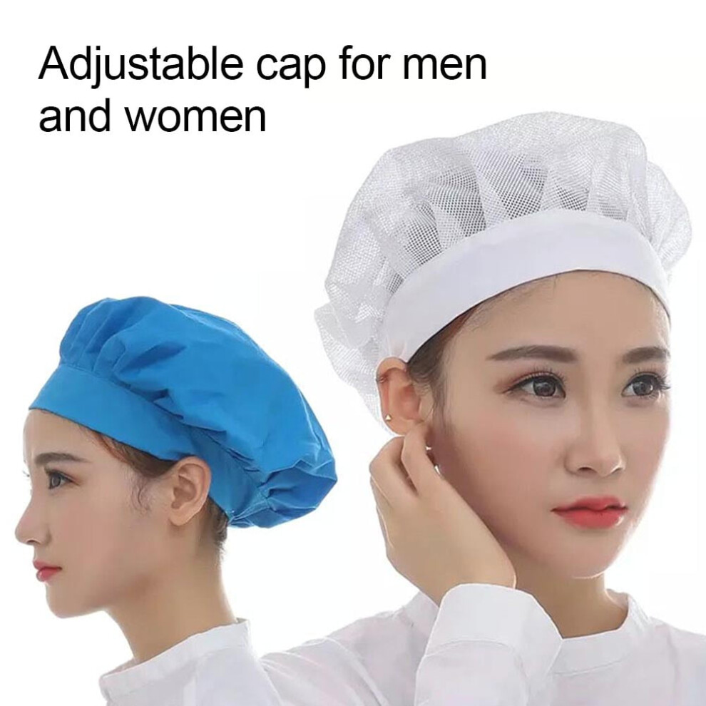 2022 New Unisex Breathable Adjustable Mesh Cap Factory Worker Kitchen Cooking Chef Hat 9110895535592