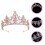 Tiara de Coroa de Princesa com Strass Rosa 1