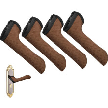 4-Pack Door Handle Covers, Neoprene Knob Protectors (2mm) for Summer Anti-Scald & Winter Antifreeze – 2 Black