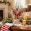 Mini albero di Natale artificiale con bacche rosse e 5