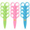 12Pcs Crochet Scissors, Two-Finger Handle, 4.33" x 2.17", Multicolor – Compatible with Scrapbooking & Decorative Projects 1