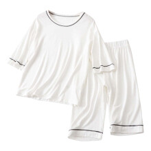 Ediodpoh Kids Boys Summer Pajama Set, Soft Breathable Short Sleeve Sleepwear, Comfortable Homewear Loungewear, White, 3-4 Years, Compatible with