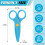 12Pcs Crochet Scissors, Two-Finger Handle, 4.33" x 2.17", Multicolor – Compatible with Scrapbooking & Decorative Projects 2