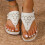 Γυναικεία σαγιονάρες, σανδάλια, slip-on, παραλία, casual, boho, με στήριξη καμάρας, τακούνι 4