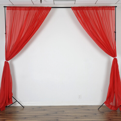 Διαφανείς κουρτίνες με φόντο από βουάλ 10ft x 10ft 2panels 2