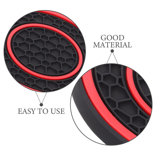 Car Cup Coaster Silicone Non-Slip Pad Set of 2 2
