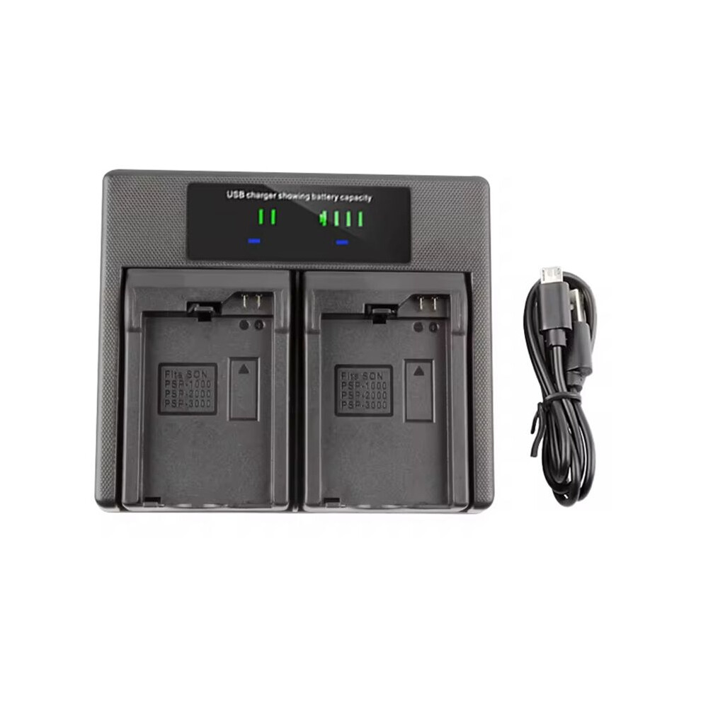 Psp-1000 Dual Battery Charger Psp-2000 Psp-3000 For Portable Console Gamepad Psp-110 Psp-S110 Psp Lite 6031738659264