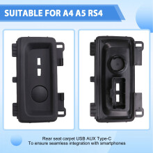 8W0863324A Auto Achterbank Carplay Schakelaar USB AUX Type-C Oplaadpoort voor A4 A5 RS4 4 (B)