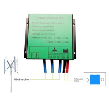 Controlador PWM 300W Controlador de Carga de Turbina Eólica Regulador A Prueba de Agua para Generador Eólico 12V 24V Interruptor Automático 16A