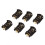 6PCS Brown Plastic Housing CR2032 Button Cell Battery Socket Holder Case 2
