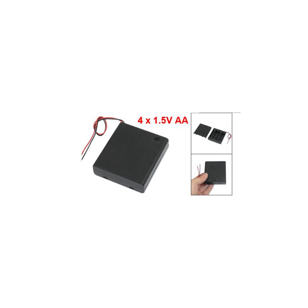 Off 5.5" Leads Battery Holder Box Case For 4 X 1.5V Aa Batteries 6031969013576
