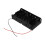 Spring Clip Black 4 x 1.5V D Size Battery Batteries Holder Case 2