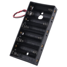 New Plastic 8 X 1.5V AA 2A CELL Battery Holder Storage Box standard 12V Case With Lead Wire