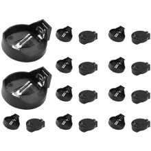 3V CR2032 CR2025 button cell battery holder adapter black 20 pieces