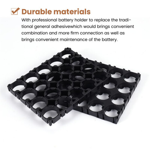 10PC 18650 Battery 4x5 Cell Spacer Radiating Shell Plastic Holder Bracket 18.4mm 2