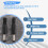 20 Pcs Black 2.5mm x 5.5mm  Power Male Plug Jack Adapter 4