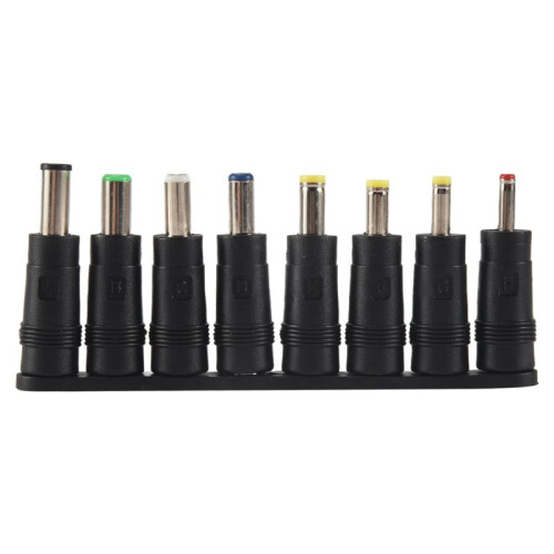 Universal 1 set = 8pcs / set 5pin Jack Plugs  for Laptop AC Power Adapter Tips Connectors for Computer Notebook
