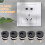 10 Pcs 3-terminal Soldering 2.1mm x 5.5mm Female Power Jack  Socket 3