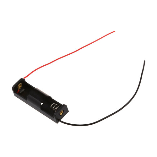 5pcs 15.2cm Wire Pipe Plastic 1 x 1.5V AAA Battery Storage Case Holder Black