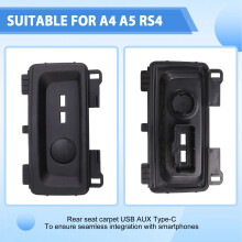 8W0863324A Auto Achterbank Carplay Schakelaar USB AUX Type-C Oplaadpoort voor A4 A5 RS4 3 (A)