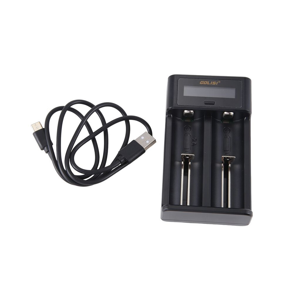 Golisi I2 2.0A Battery Charger Quick Charge Lcd Display 18650 26650 20700 21700 Rechargeable Charger For Battery 6031394917777