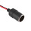 Car Charger Power Cigarette Lighter Female Socket Black w 26cm Cable 8